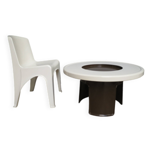 Table et chaise vintage