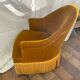 Velvet toad armchair