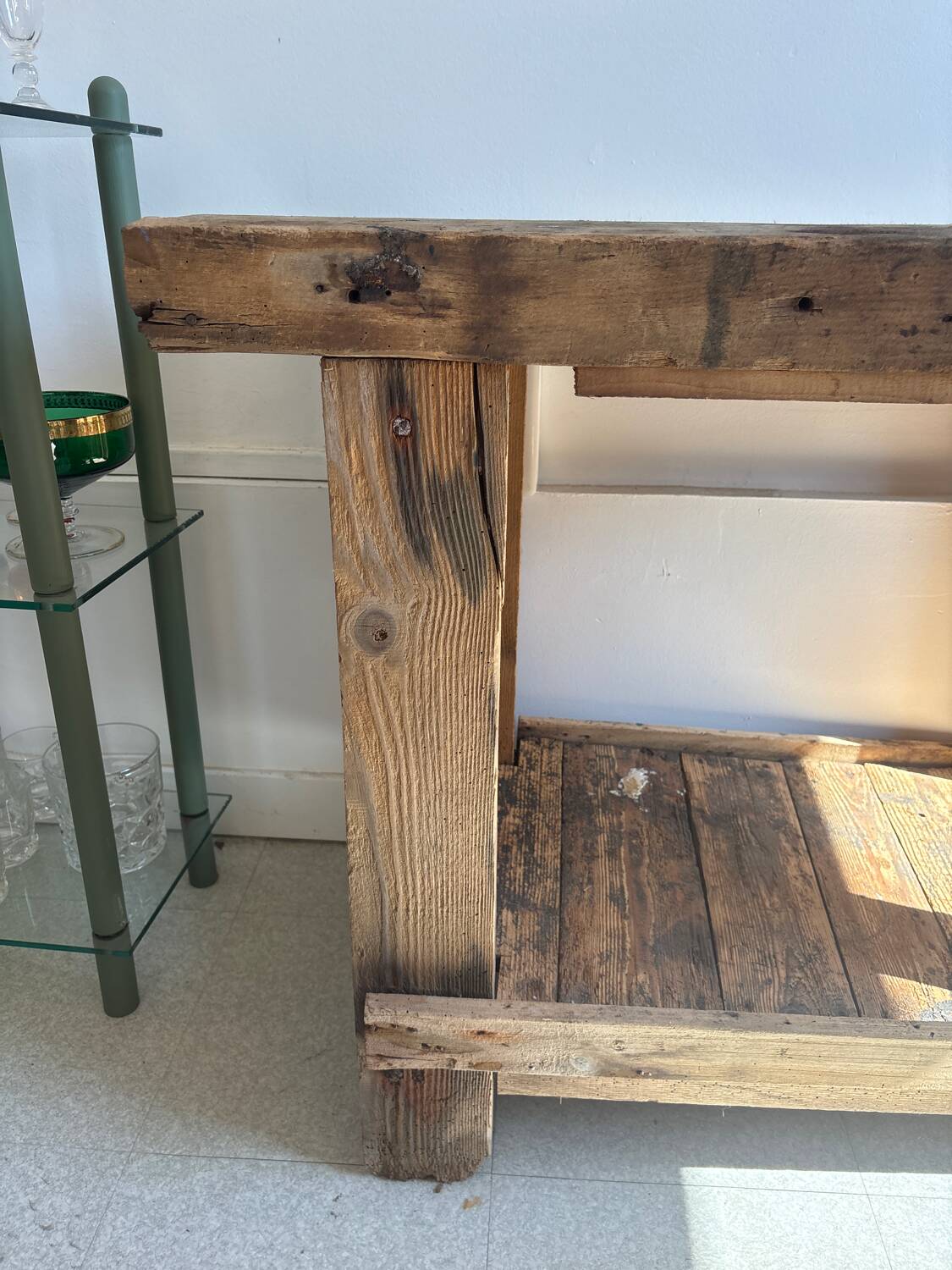 Petit établi en bois massif