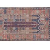 Tapis vintage turc de oushak tissé à la main 125x198 cm
