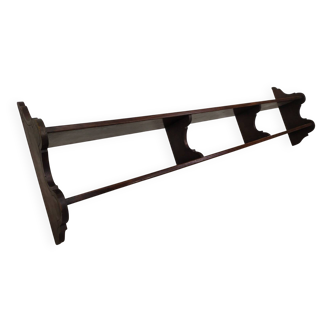 Rustic oak wall shelf