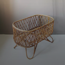 Rattan cradle