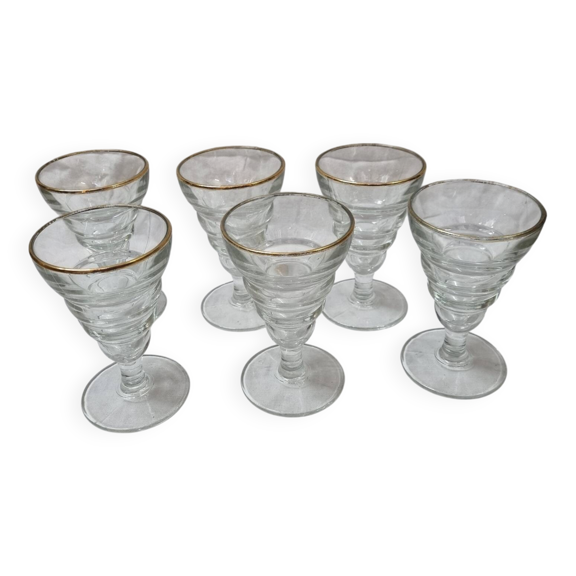 6 bistro glasses 1920