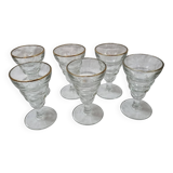 6 verres bistrot 1920