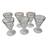6 verres bistrot 1920