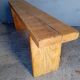 Solid wood bench patinated 140cm
