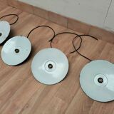 Set of 4 old pendant lamps