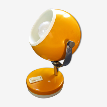 Lampe boule jaune 1960