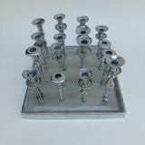 Chandelier en métal pour 16 bougies années 1980