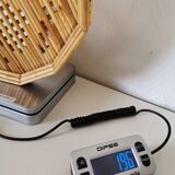 Rattan and bamboo serving tray