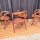 Set of four chairs designed by A. Sibau, Italy, 1980s.