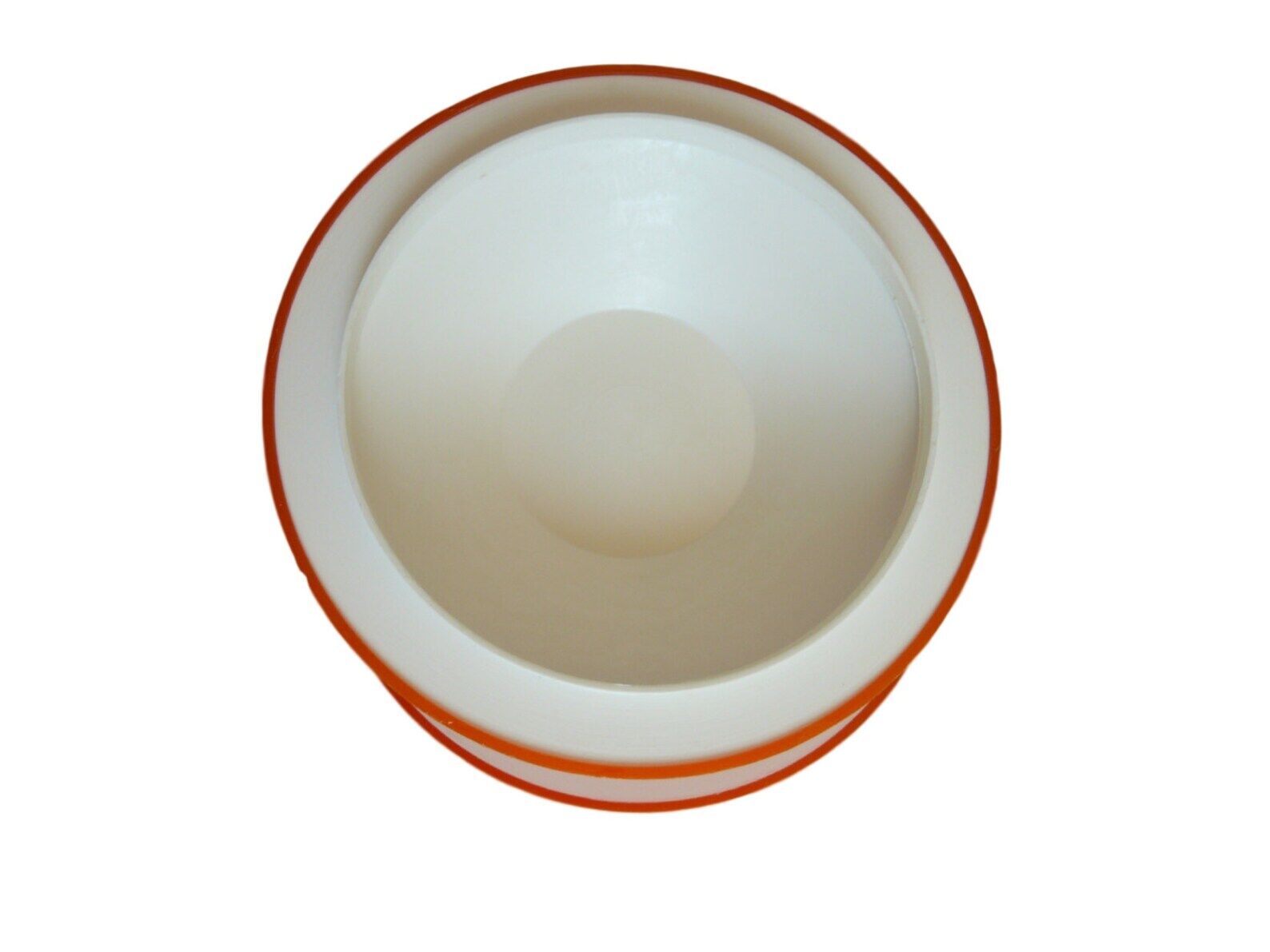 Vintage apple red orange ice bucket
