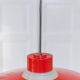 Danish ceiling light in red metal and glass - Mid-Century Design - 1960s