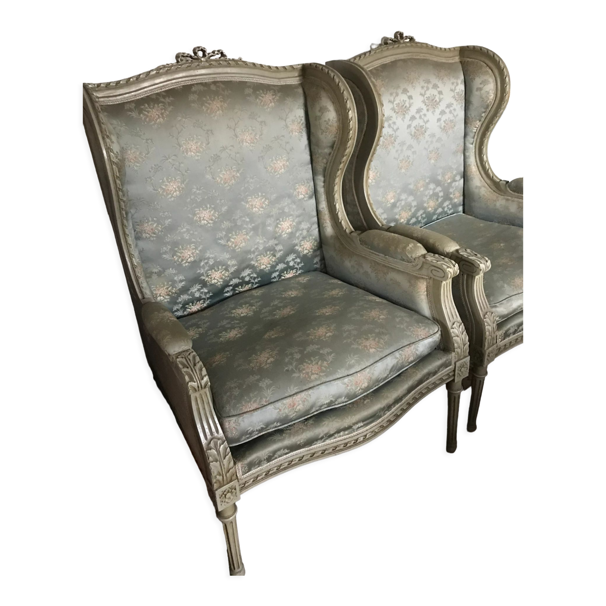 Pair of bergères XIXth