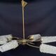 Lustre Vintage forme soleil années 60  6 branches