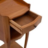 Pair of elegant narrow bedside tables.