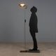 Vintage floor lamp in brass-plated metal, design, Italy, 1980s