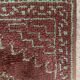 Vintage woven wool rug 70x145cm