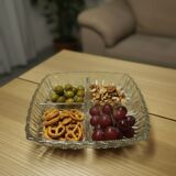 Vintage glass appetizer dish
