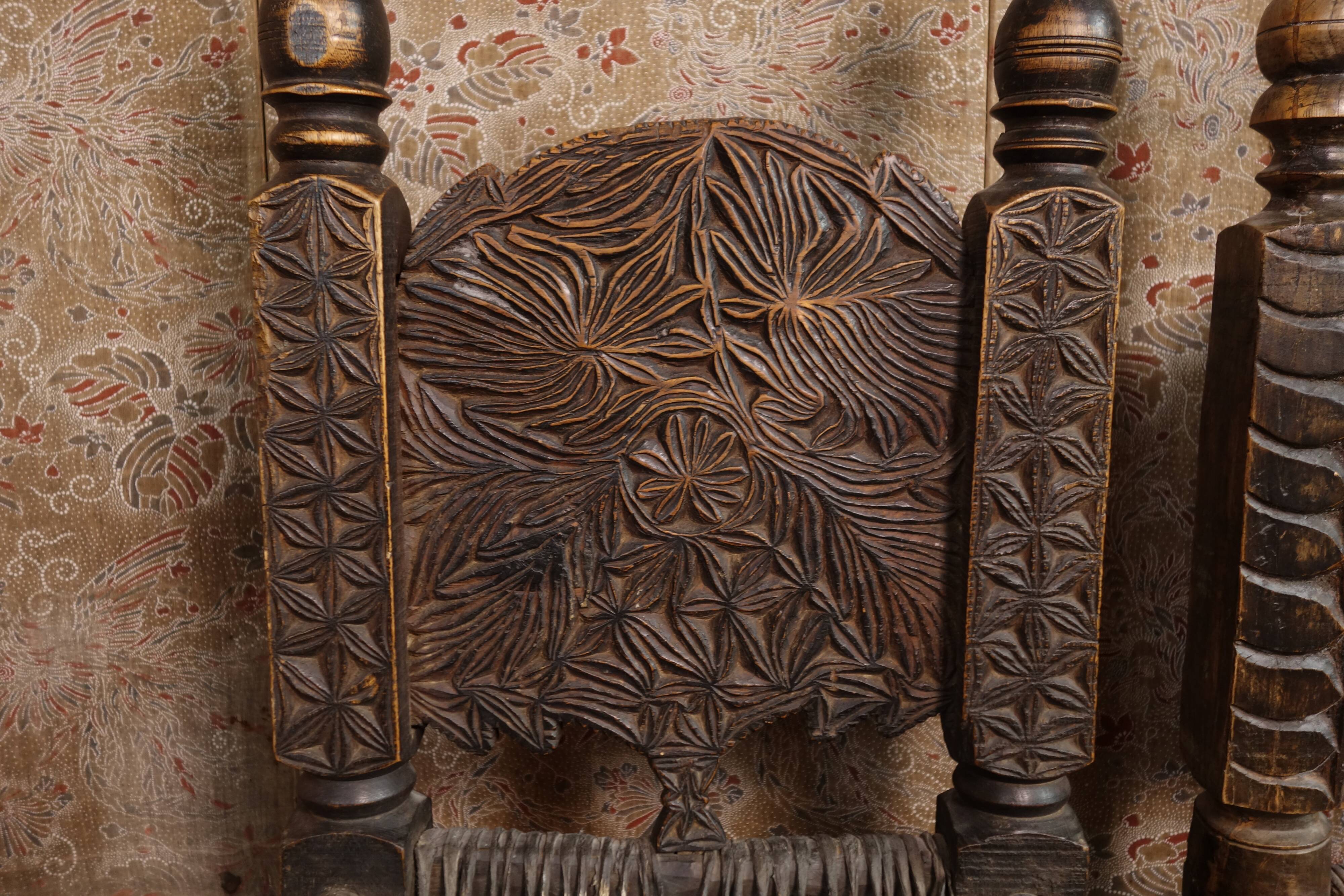 Antique Afghan chair