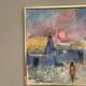 Original Swedish Oil on Panel – “Figure in Landscape” by Poul K. Jörgensen