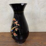Japanese Asian vase XX black ceramic