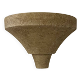 Vintage wall lamp in grainy beige plaster, France 1960