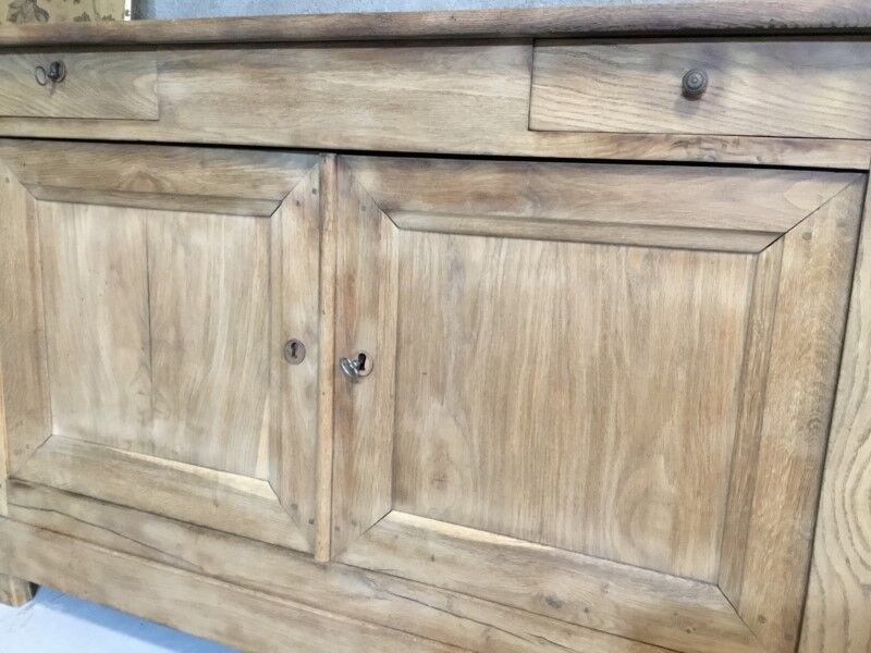 Raw wood sideboard