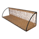 Étagère murale en métal et osier, 1950-1970