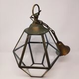 Lantern brass glass