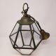 Lantern brass glass