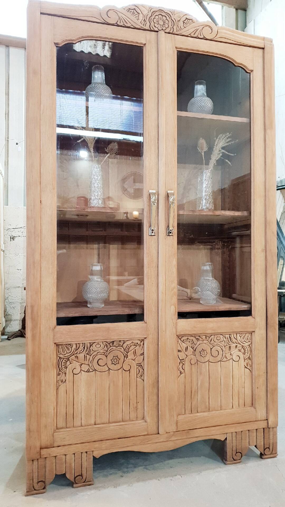 Old art-deco display case