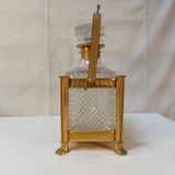 Whiskey cellar called "Tantalus" - Servant of 2 cut crystal carafes