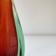 Murano Vase Sommerso Flavio Poli – Green and red – Italy, 1950s-1960s