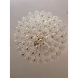 Italian chandelier poliedro murano glass