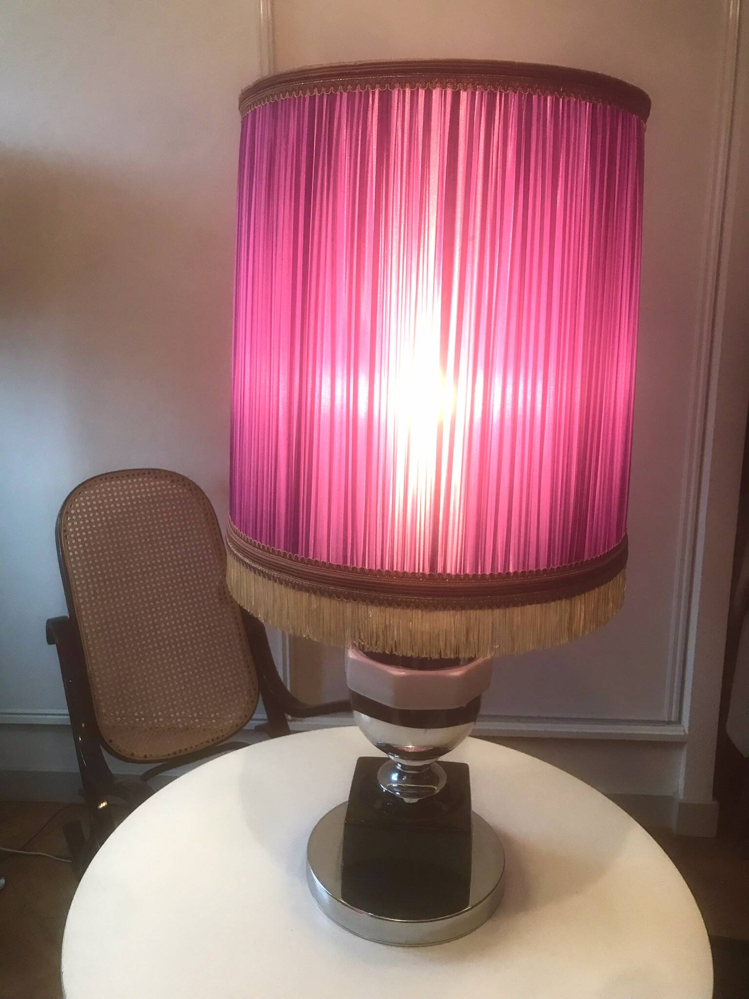 Vintage purple lampshade 1950