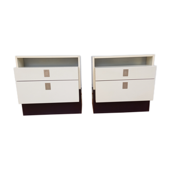 Pair of vintage Interlübke bedside tables 70