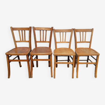 Lot 4 chairs bistrot LUTERMA