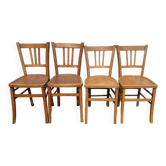 Lot 4 chairs bistrot LUTERMA