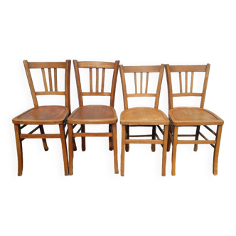 Lot 4 chairs bistrot LUTERMA