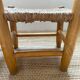 Chaises enfant anciennes en bois et paille