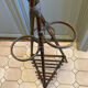Vintage rattan plant holder