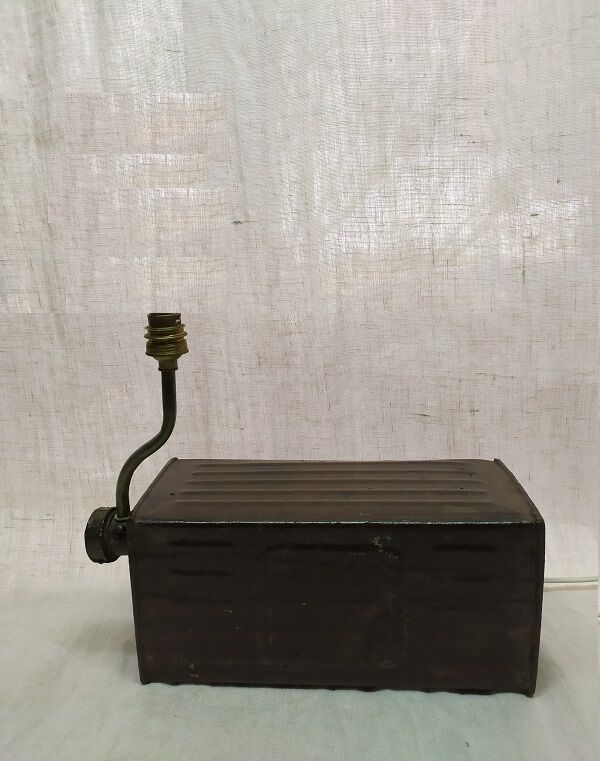 Original creation lamp with industrial can brocanteespritdantan