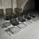 Ensemble de 8 chaises Penelope par Charles Pollock pour Castelli, 1980