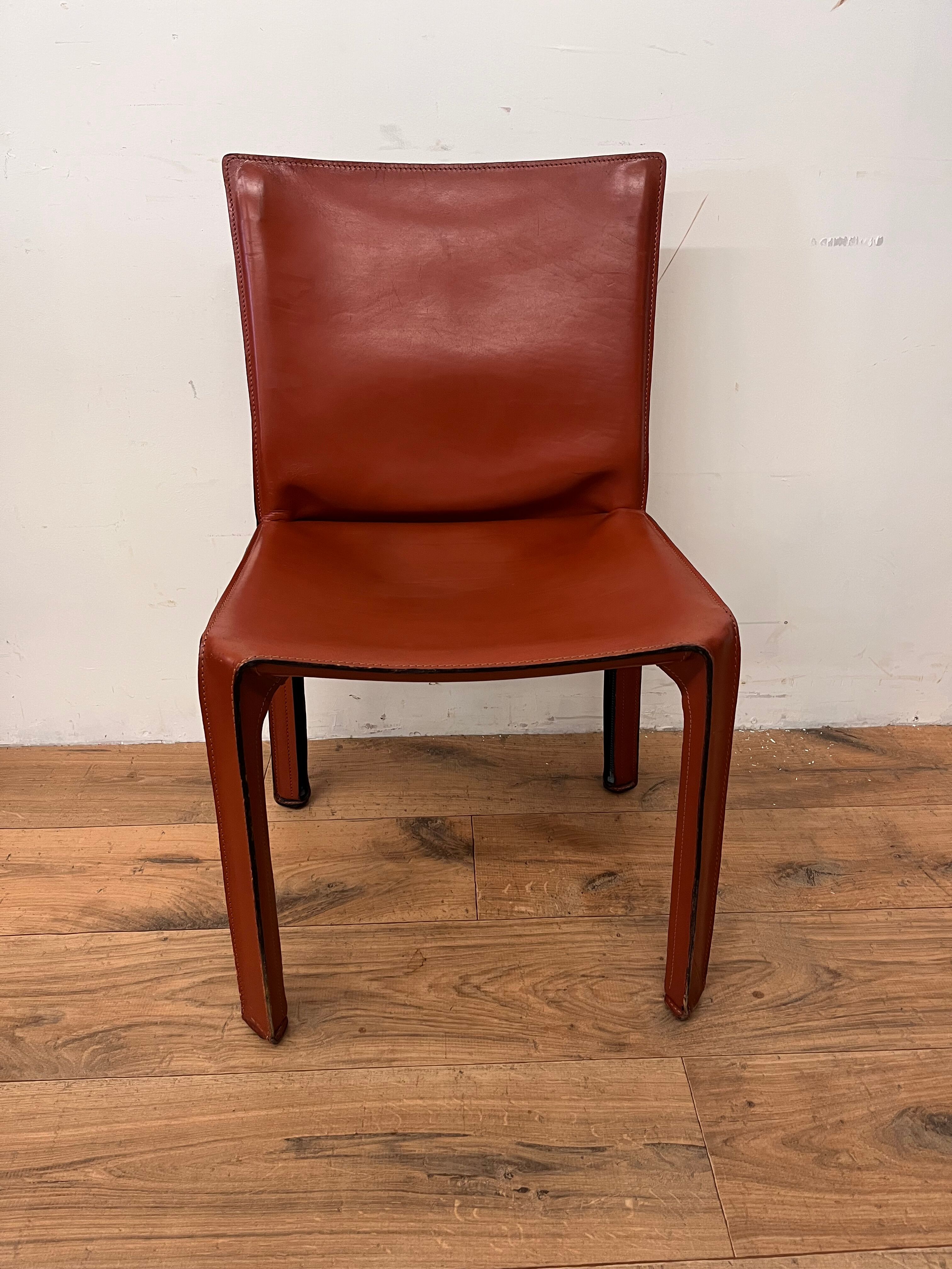 6 chaises de Mario Bellini par Cassina