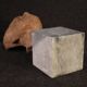 Italian terracotta sculpture with marble base