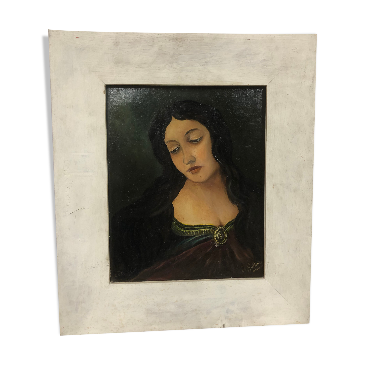 Painting portrait of woman