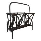 Rattan magazine holder