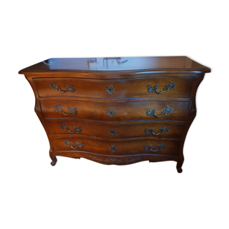 Bordeaux chest of drawers 18th 4 cherry drawers