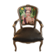 renovated Louis XV style armchair, Frida Kahlo folder